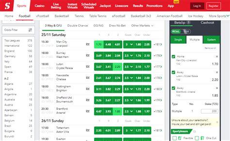 sportybet tanzania odds